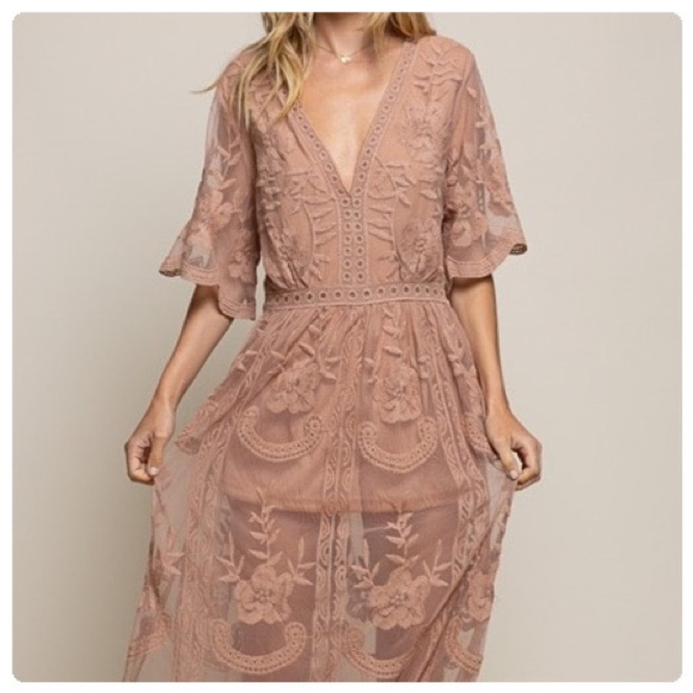 Strawberry Fields Hand-weaved Lace Dress - Picture 9 of 13